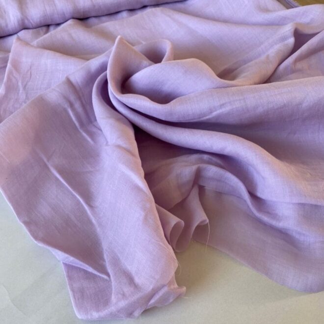 Эко-ткань из крапивы Батист розовый nettle fabrics