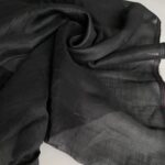 Эко-ткань из крапивы Батист чёрный nettle fabrics