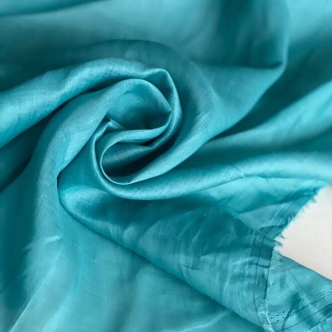 Эко-ткань из крапивы Батист голубой nettle fabrics