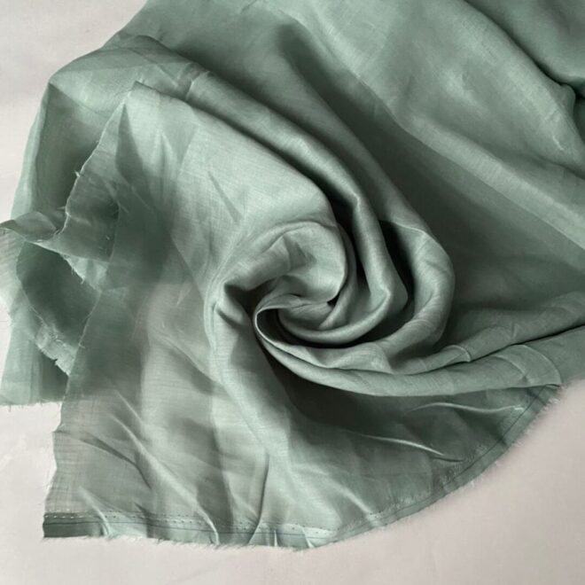 Эко-ткань из крапивы Батист зелёный nettle