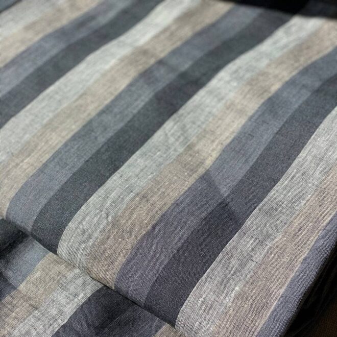 hemp striped fabric