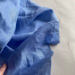 голубая ткань изо льна